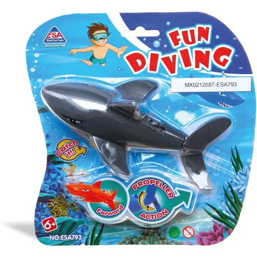 Alltoys Žralok do vody pohyblivý šedý