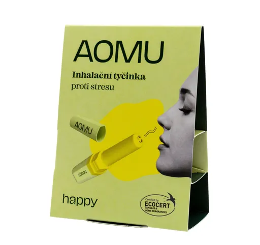 AOMU Inhalační tyčinka s esenciálními oleji Happy 1 ks