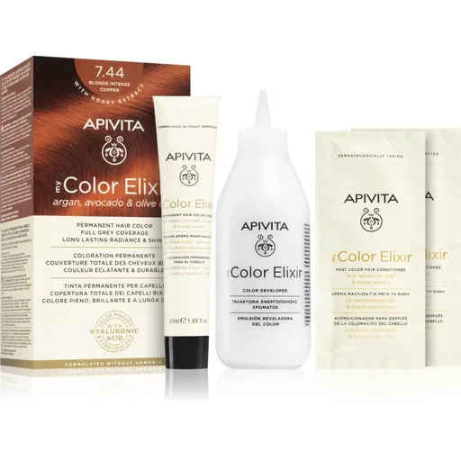 Apivita My Color Elixir barva na vlasy bez amoniaku odstín 7.44 Blonde Intense Copper 1 ks