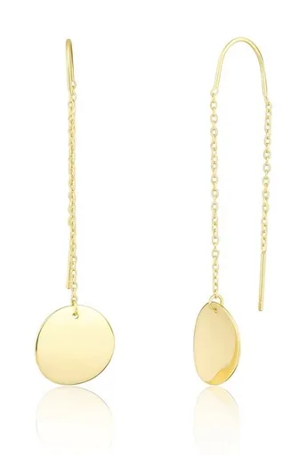 JVD Pozlacené dlouhé náušnice SVLE1851X75GO00