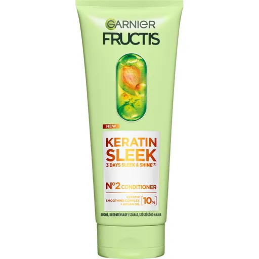 Garnier Kondicionér pro suché a krepaté vlasy Fructis Keratin Sleek (Conditioner) 200 ml