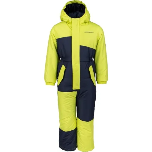 ALPINE PRO HILLEVO Dětská kombinéza, žlutá, velikost 80-86