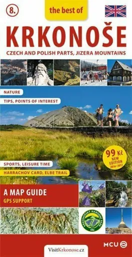 Krkonoše, Jizerské hory - kapesní průvodce/anglicky - Pavel Dvořák, Jan Eliášek, Petr Stupka