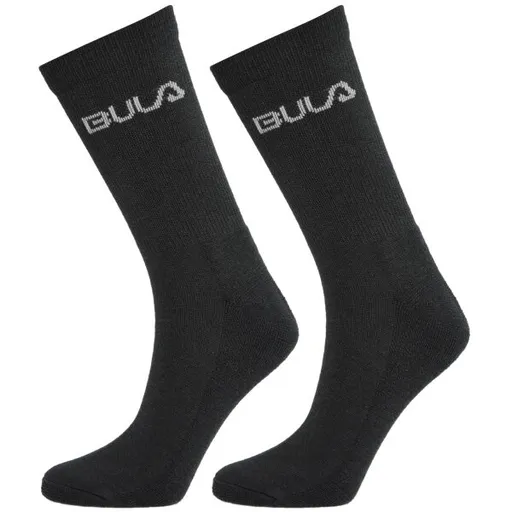 Bula 2PK WOOL SOCK Pánské ponožky, černá, velikost 40-42