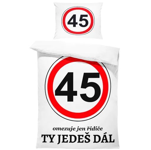 Povlečení Ty jedeš dál – výběr věku (Rozměr : 1x150/200 + 1x60/50, věk: 45)
