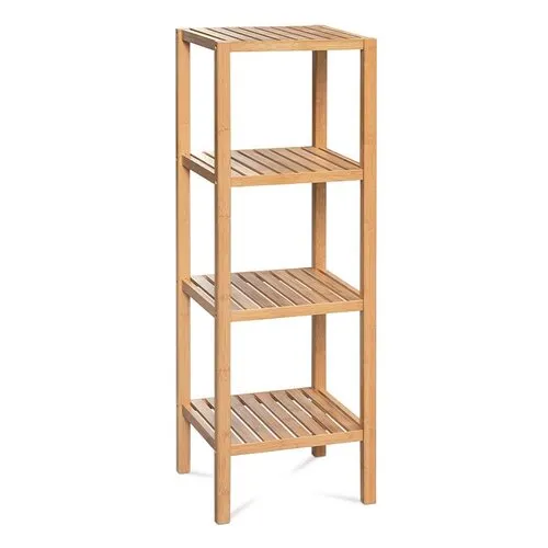Bambusový regál Wellington, 4 police, 4 patra