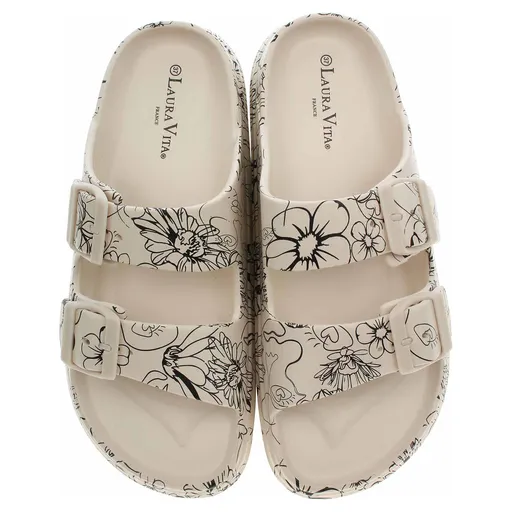 Dámské plážové pantofle Laura Vita NUON 17 beige 41