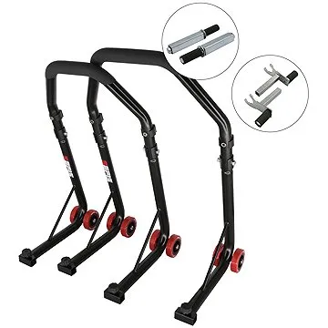 M-Style D18 moto stojan přední a zadní set - přední stojan : Single, zadní stojan : 2v1 (5365-MS-050178-1302-811)