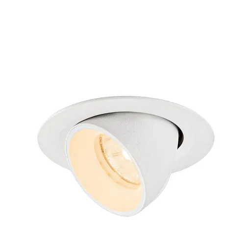 BIG WHITE (SLV) NUMINOS GIMBLE XS Stropní vestavné svítidlo, 2700 K, 20°, IP20, kulaté, bílá 1010036