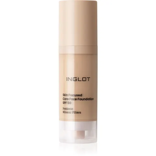 Inglot Skin Focused Care Face Foundation SPF 50 krycí make-up SPF 50 odstín 304 Classic Beige 30 ml