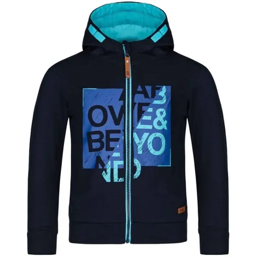 LOAP DOMINICAN Chlapecká mikina, tmavě modrá, velikost 112-116