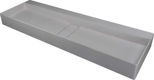 DEANTE Umyvadlo Blur, šedý granit, s deskou s krycí deskou CQB_SU2S