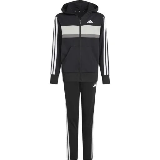 adidas 3 STRIPES TIBERIO Dětská souprava, černá, velikost