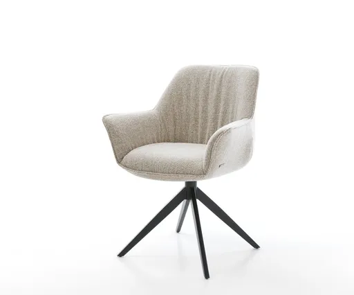 Jídelní židle Keila-Flex s područkami látka Měkký béžová