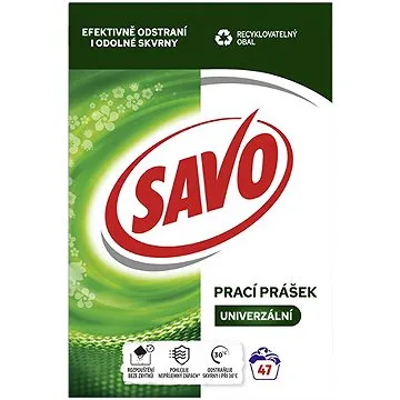 SAVO univerzální prací prášek 3,29 kg (47 praní) (8720181315084)