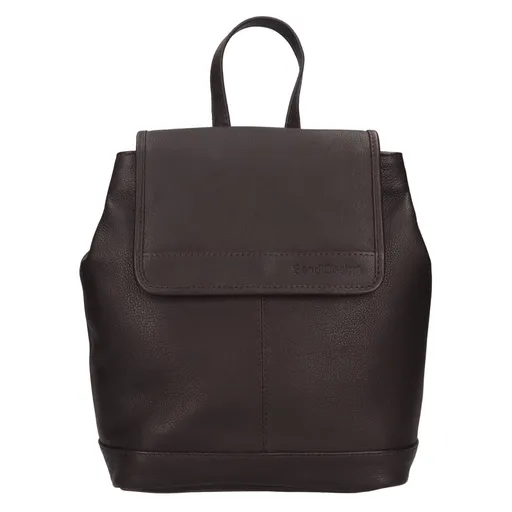 Kožený dámský batoh SendiDesign Apolene - hnědá