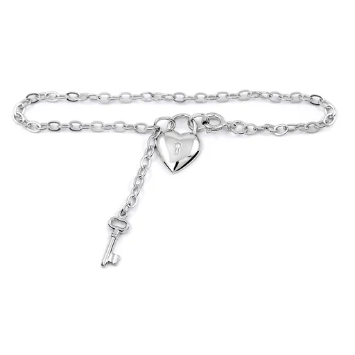 Soliter Stříbrný náramek s klíčem a zámkem 461 001 01369 04