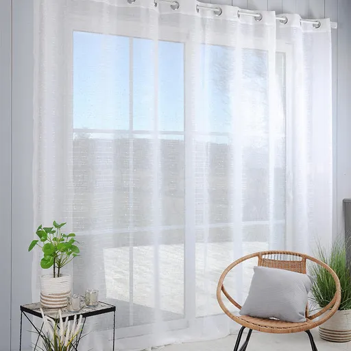 Voálová záclona na francouzské okno CELIAN XXL 300 x 260 cm