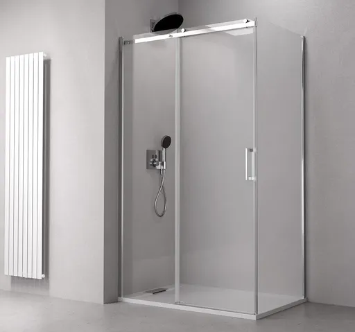 POLYSAN THRON ROUND obdélníkový sprchový kout 1100x700, kulaté pojezdy TL1170-5005