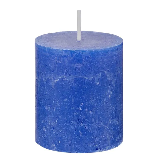RUSTIC Svíčka 8 cm - modrá