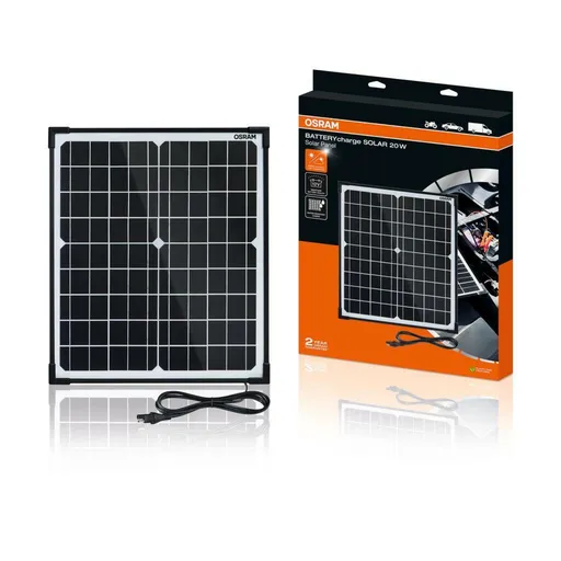 OSRAM BATTERYcharge SOLAR 20W solární udržovač autobaterií až do 1,11A (18V) 1ks OSP2000