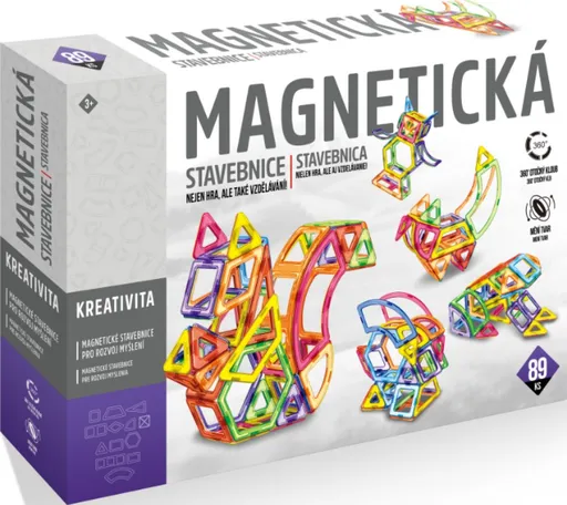 Magnetická stavebnice 89 ks