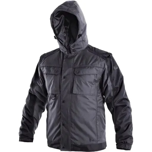 Canis (CXS) Pánská zimní bunda 2v1 CXS IRVINE - Šedá / černá | 3XL