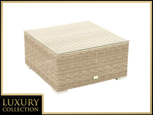 DEOKORK Ratanový stolek/taburet MALIBU (cappuccino)