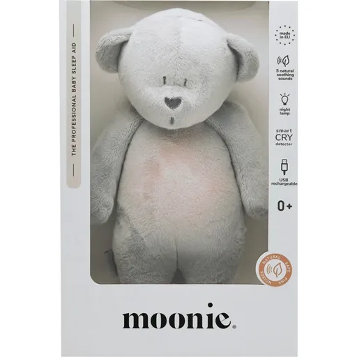 Moonie Bear 2.0 Organic Silver usínáček s melodií 1 ks
