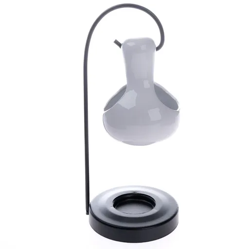 Závěsná aromalampa bílá, 9 x 22 cm