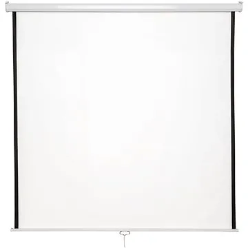 Tectake Nástěnné projekční plátno roletové - 178×178 cm (402082)