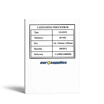 EUROSUPPLIES A4/160 lesklé - balení 100 ks (lampoa4000080)