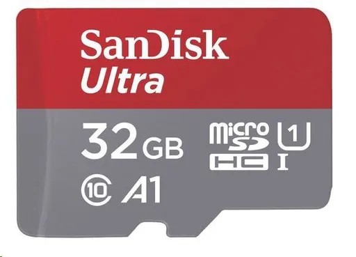 SanDisk MicroSDXC karta 128GB Ultra (140MB/s, A1 Class 10 UHS-I) + adaptér