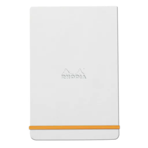 Zápisník Rhodia s pevnými deskami 9x14cm – White