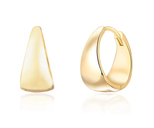 JVD Elegantní pozlacené kruhové náušnice SVLE1134XH2GO00