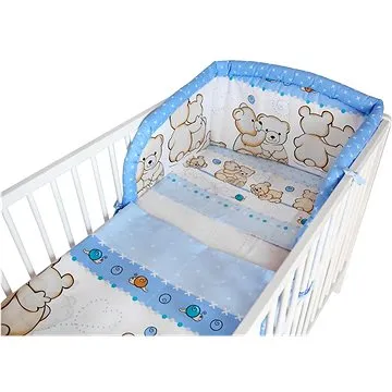 COSING 3-dílná sada povlečení - Dva medvídci modrá (8595608804539)