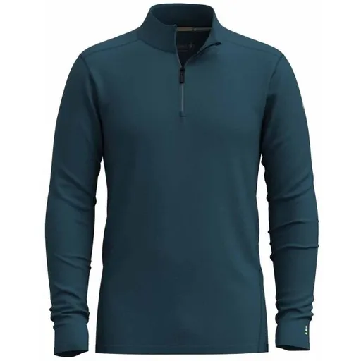 Smartwool CLASSIC A-S MERINO BL 1/4 ZIP Pánské spodní triko, tmavě modrá, velikost