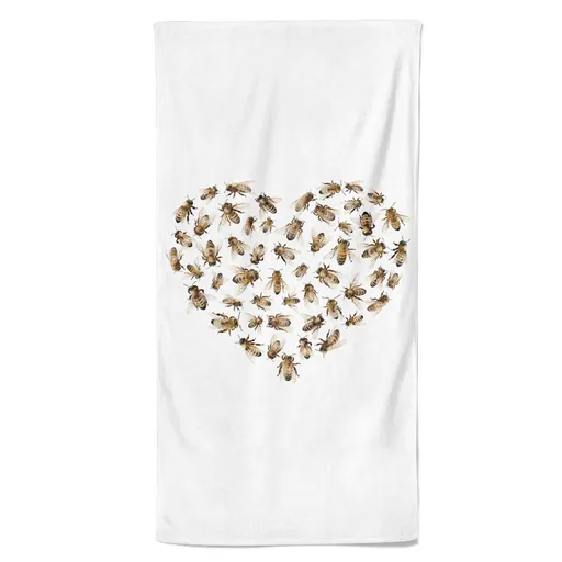 Osuška Včelí srdce (Velikost osušky: 70x140cm)