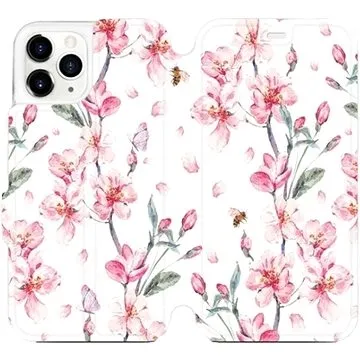 Flipové pouzdro na mobil Apple iPhone 11 Pro - M124S Růžové květy (5903226976904)