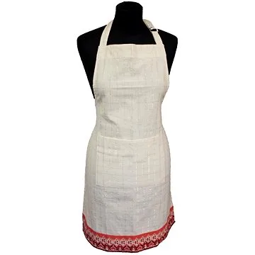 Home Elements Vánoční kuchyňská zástěra, béžová (8595556447550)