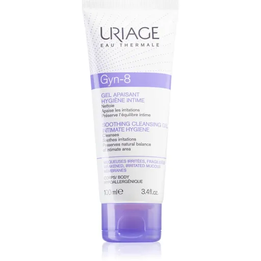 Uriage Gyn-Phy Gyn-8 Soothing Cleansing Gel Intimate Hygiene gel na intimní hygienu pro podrážděnou pokožku 100 ml