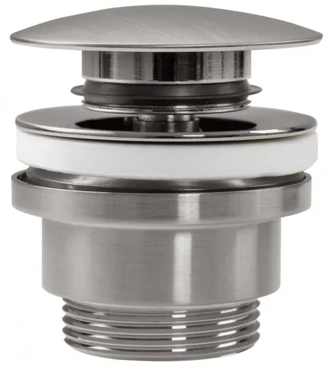 OLSEN SPA Umyvadlová click/clack výpusť, univerzální, nikl broušený BAHA6000