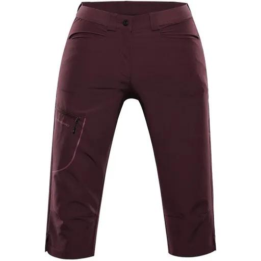 ALPINE PRO WEDERA 2 Dámské tříčtvrteční kalhoty, fialová, velikost
