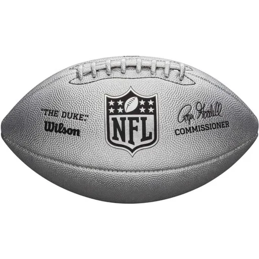 Wilson DUKE METALLIC EDITION OS FB SILVER Míč na americký fotbal, stříbrná, velikost