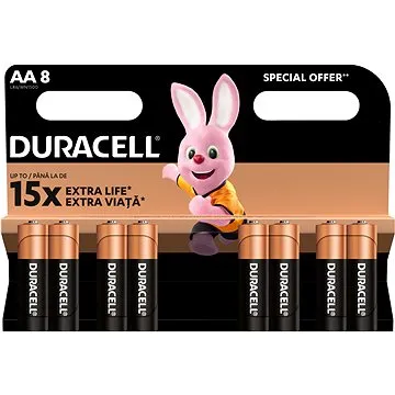Duracell Basic alkalická baterie 8 ks (AA) (81480581)
