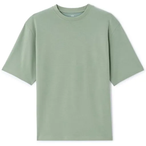 CELIO GEHEM Pánské pohodlné tričko, světle zelená, velikost