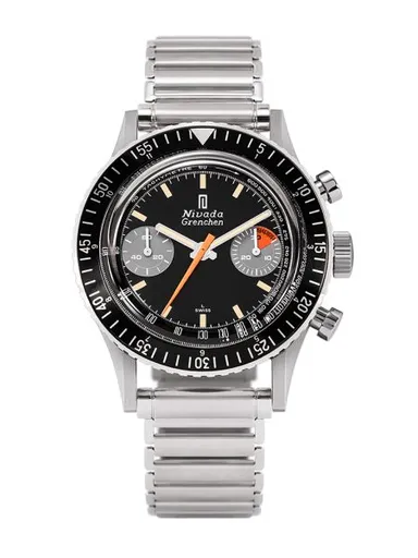 Nivada Grenchen Chronomaster Orange Boy SL Inter. Bezel - Manual - Forstner Bonklip