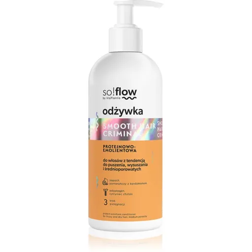 so!flow Frizzy and Dry Hair Protein-Emollient Conditioner uhlazující kondicionér proti krepatění 300 ml