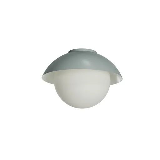 OSMONT LUK60504 LUKIDA 2 stropní/nástěnné skleněné svítidlo šedá / bílá IP65 4000 K 20W LED