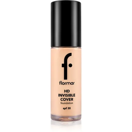 flormar HD Invisible Cover Foundation lehký make-up s rozjasňujícím účinkem SPF 30 odstín 040 Light Ivory 30 ml